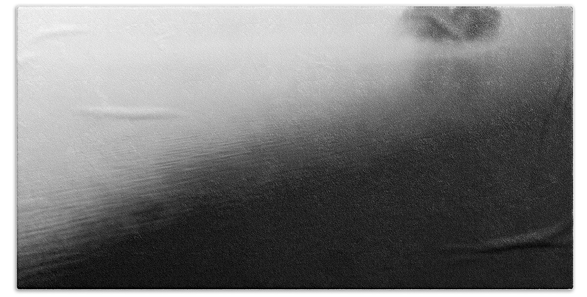 Foggy Landscape Beach Towel featuring the photograph Darkness and Light by Parker Cunningham