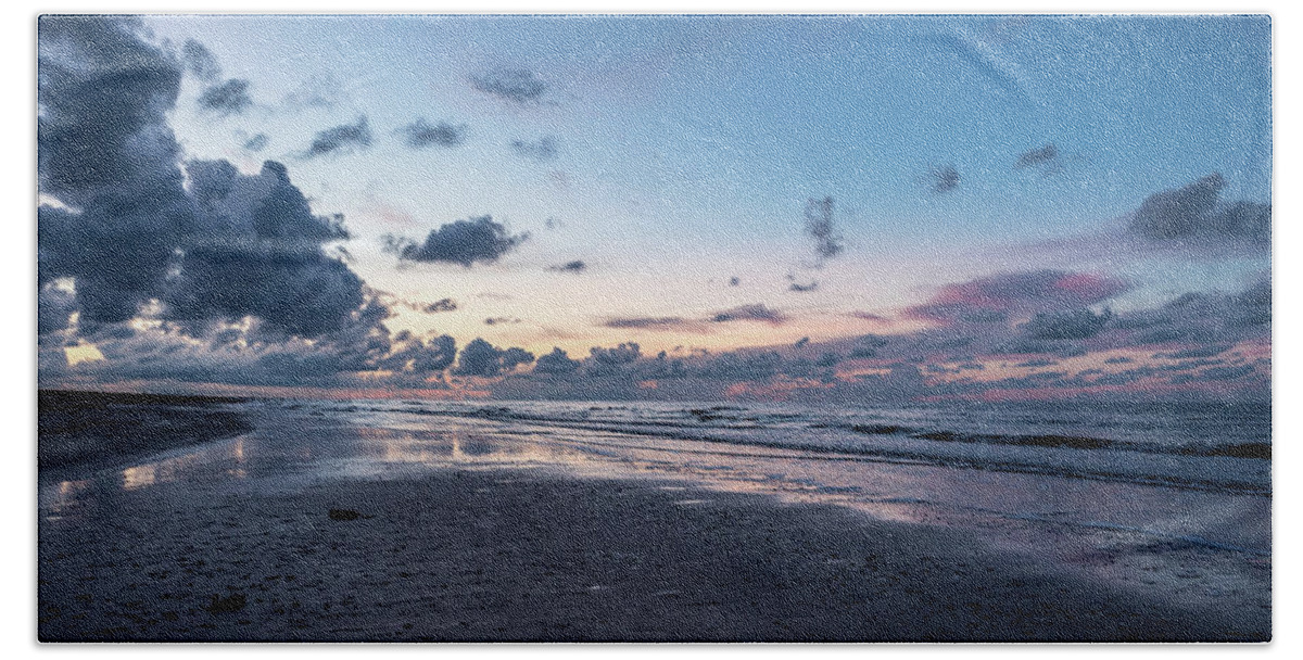 Beach Beach Towel featuring the photograph Dawn at McFaddin Beach by Jerry Connally