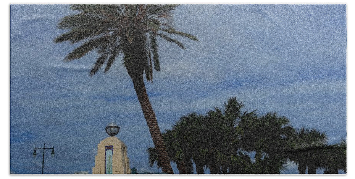 Daytona Beach Beach Towel featuring the photograph Daytona Beach Causeway by Christopher James