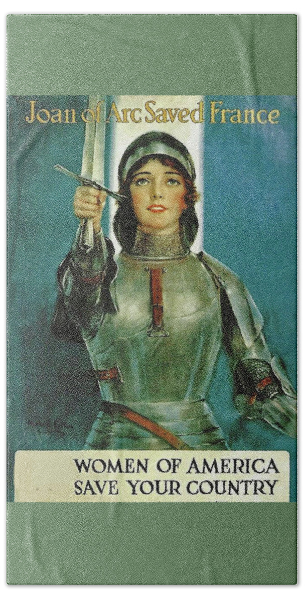 Joan Of Arc Beach Towel featuring the photograph Dedicated To The Women by Jay Milo