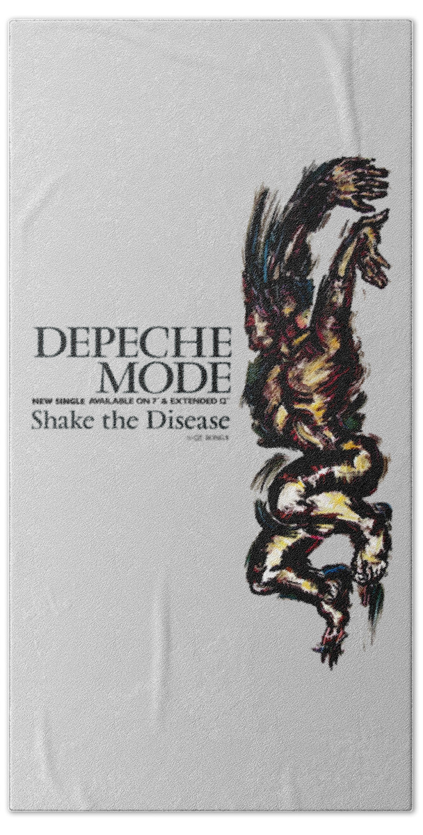 Depeche Mode Beach Towel featuring the digital art Shake the Disease by Luc Lambert