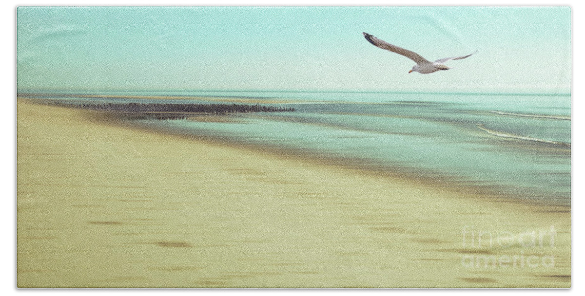 Beach Beach Towel featuring the photograph Desire Light Vintage2 by Hannes Cmarits