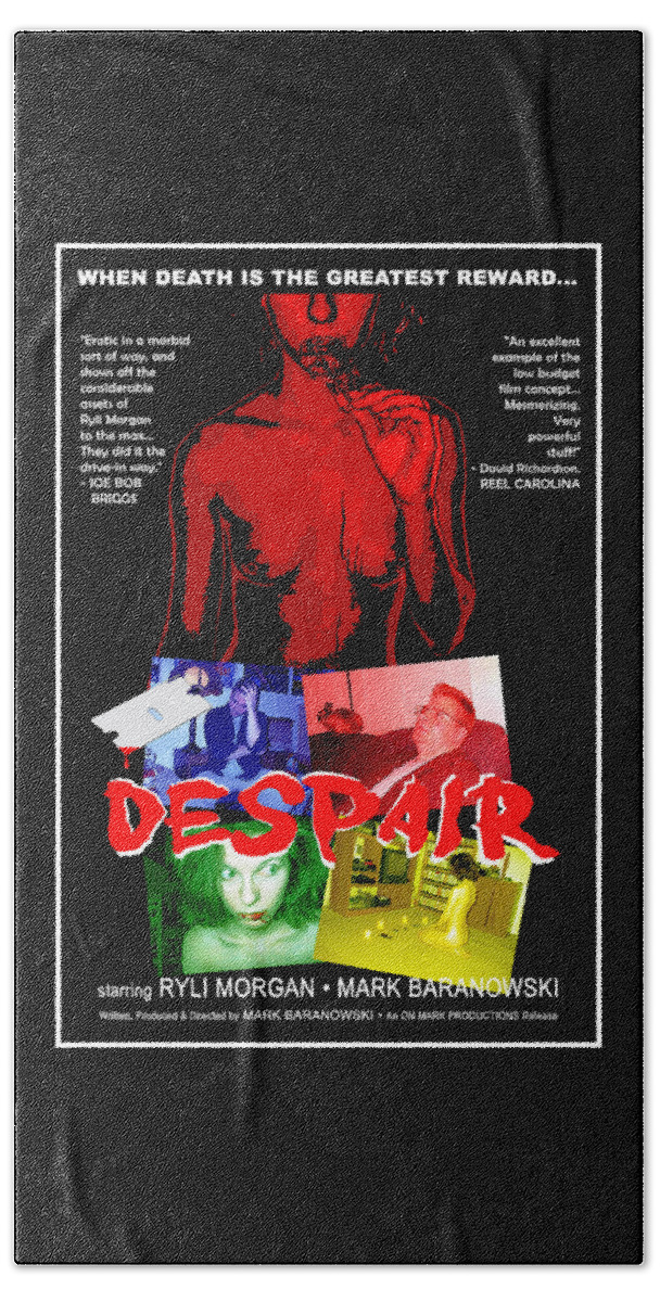 Poster Beach Sheet featuring the digital art Despair Poster by Mark Baranowski