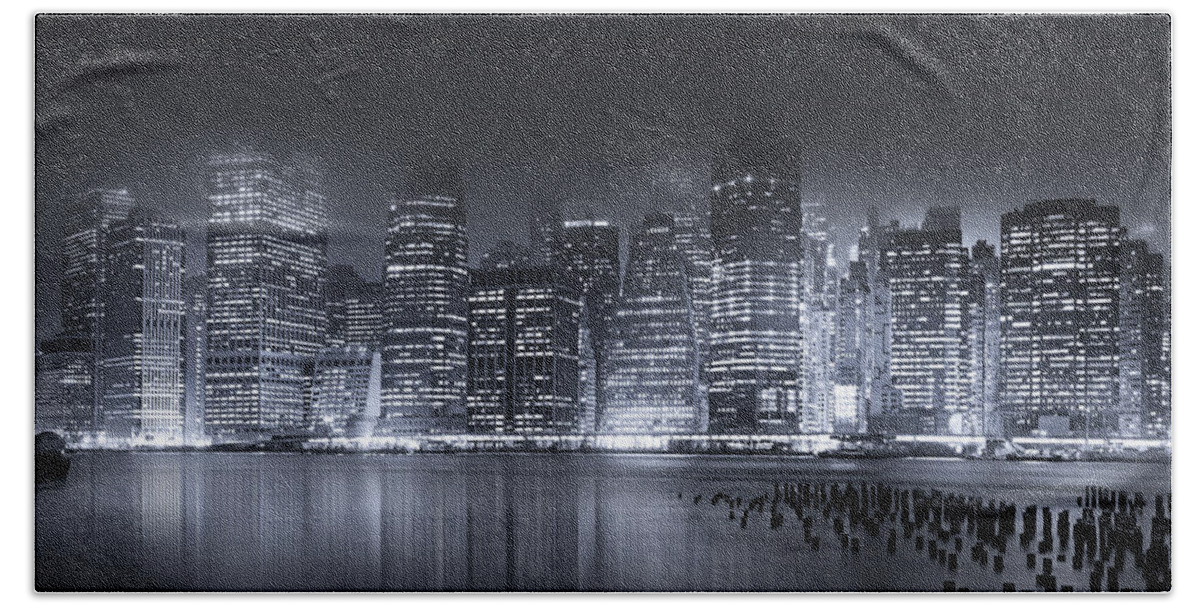 New York Beach Towel featuring the photograph Destination New York City by Mark Andrew Thomas