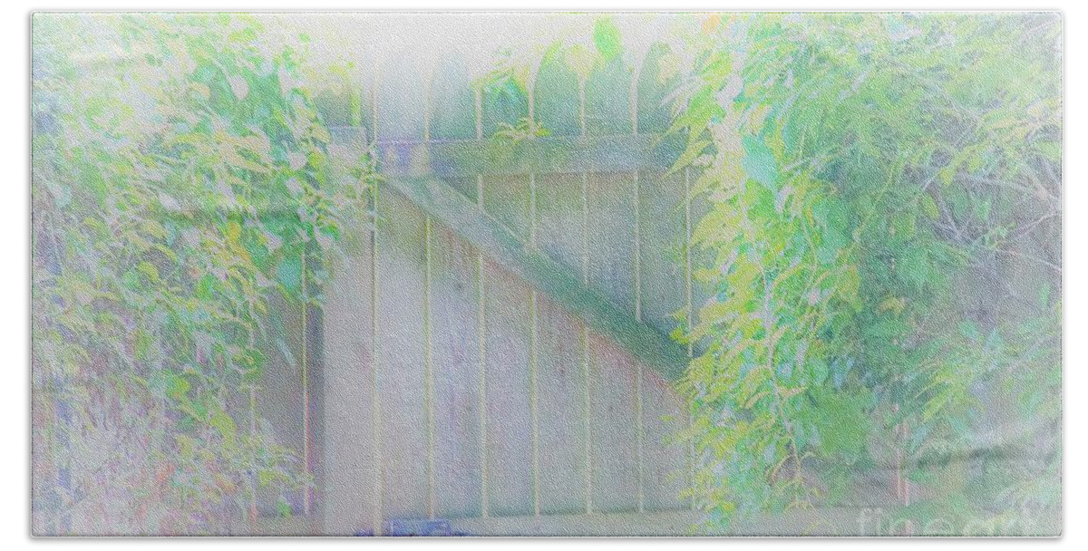 Garden Beach Towel featuring the photograph Do I want to Leave the Garden by Merle Grenz