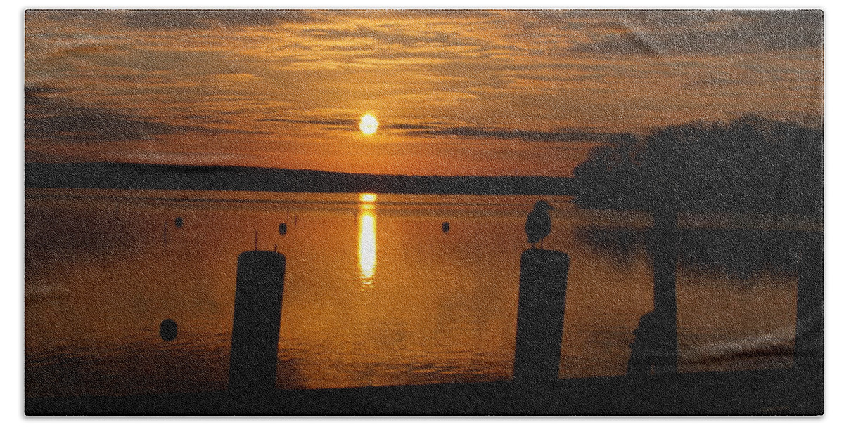 Cape Cod Beach Towel featuring the photograph Dock of the Bay by Bruce Gannon