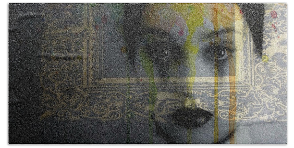 Madonna Beach Towel featuring the mixed media Don't Cry For Me Argentina by Paul Lovering