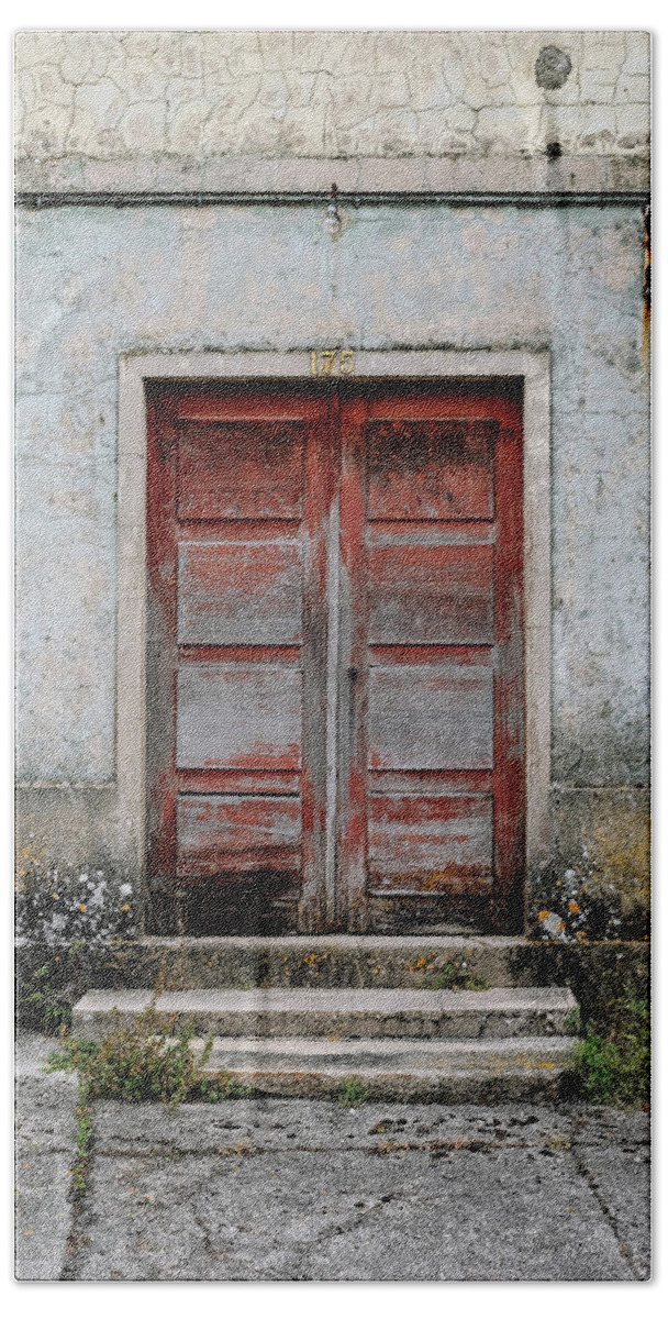 Old Door Beach Sheet featuring the photograph Door No 175 by Marco Oliveira