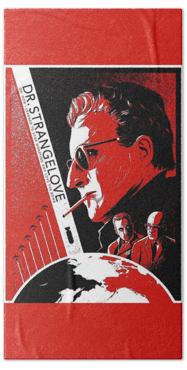 Dr. Strangelove Theatrical Poster Number Three 1964 Beach Towel featuring the photograph Dr. Strangelove theatrical poster number three 1964 by David Lee Guss