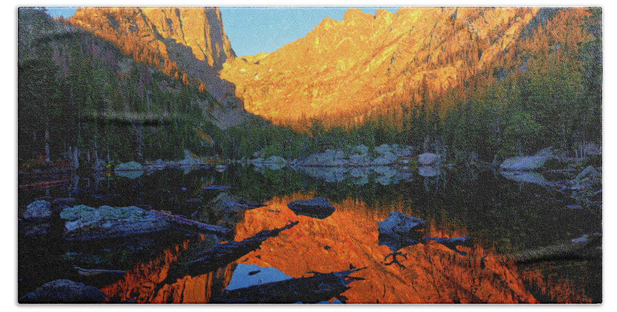 Dream Lake Beach Towel featuring the photograph Dream Within A Dream by Greg Norrell