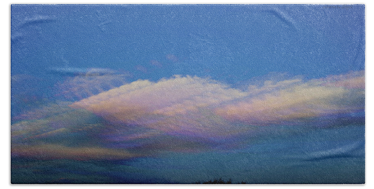 Clouds Beach Sheet featuring the photograph Dreamy Clouds by Karen Slagle