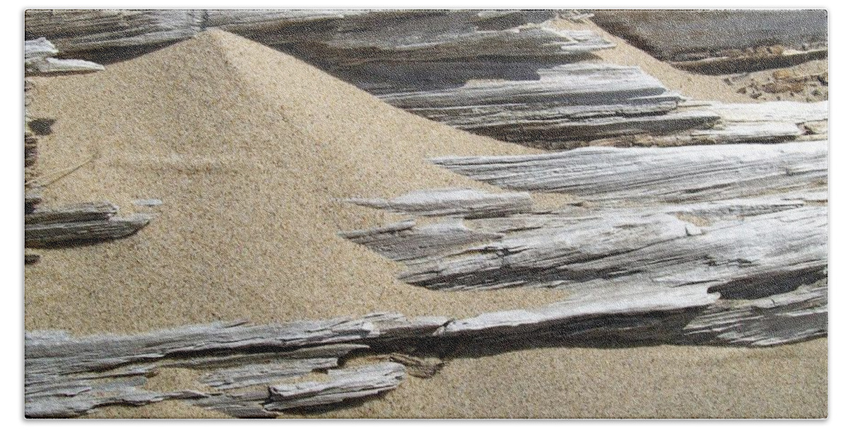 Zen Beach Towel featuring the photograph Driftwood by Michelle Calkins
