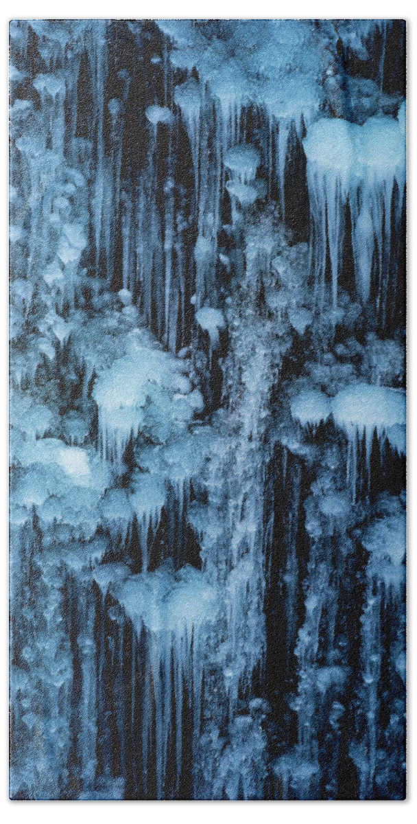 Ice Beach Towel featuring the photograph Dripping in Diamonds by Darren White