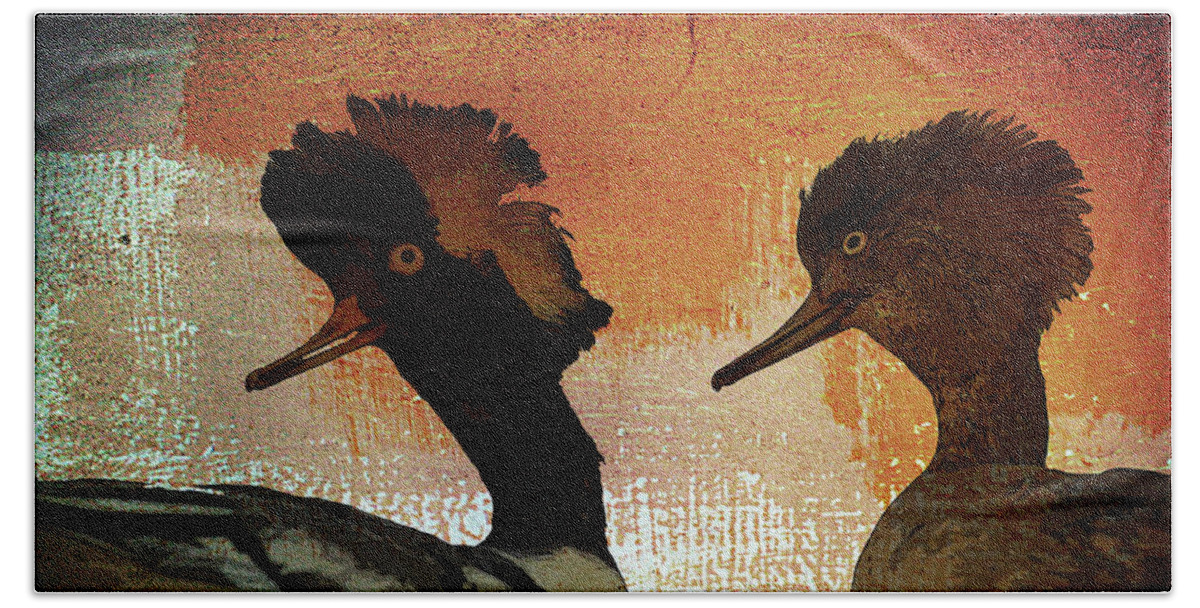 Ducks Beach Towel featuring the photograph Duckology by Char Szabo-Perricelli
