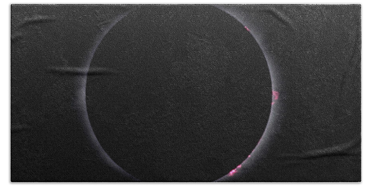 Total Solar Eclipse Beach Towel featuring the photograph Totality by Daniel Reed