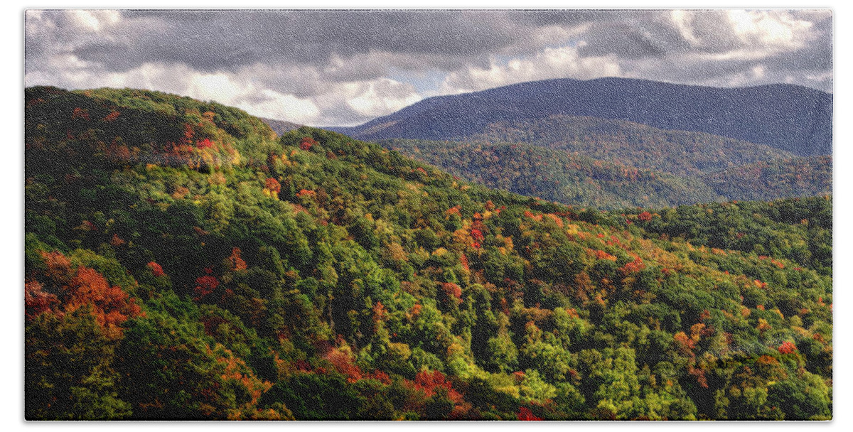 Tennessee Beach Towel featuring the photograph Early Fall In The Tennessee Mountains by Greg and Chrystal Mimbs