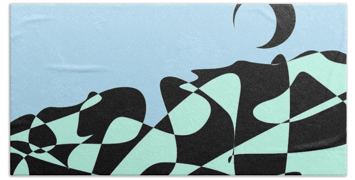 Postmodernism Beach Towel featuring the digital art Earth from the Outer Atmosphere by David Bridburg