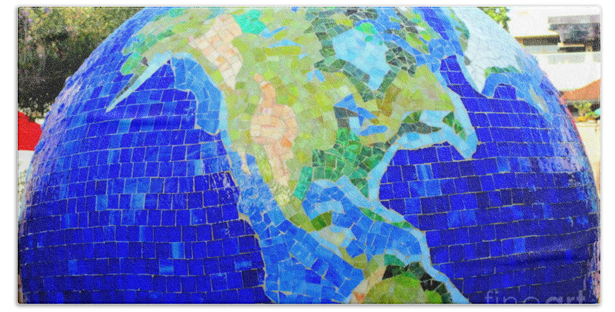 Earth Mosaic Beach Towel featuring the photograph Earth Mosaic 2 by Randall Weidner