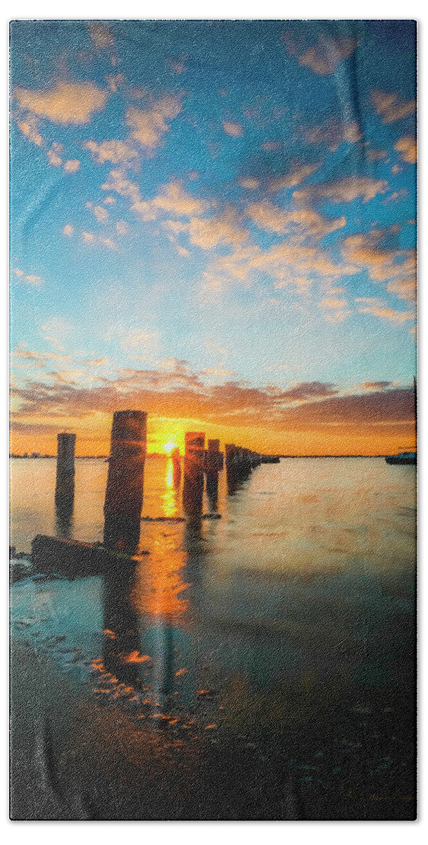 Water Beach Towel featuring the photograph East Wind by Marvin Spates