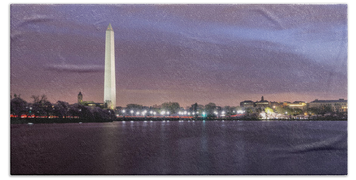Tidal Basin Beach Towel featuring the photograph Easter blues by Edward Kreis