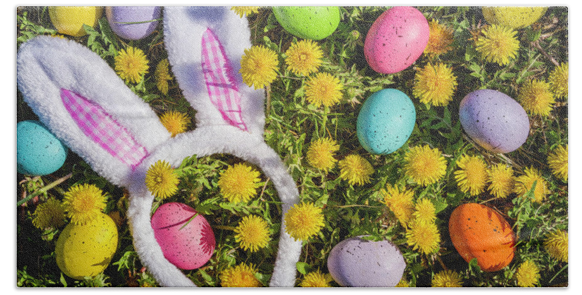 Easter Bunny Beach Sheet featuring the photograph Easter Bunny Ears by Teri Virbickis
