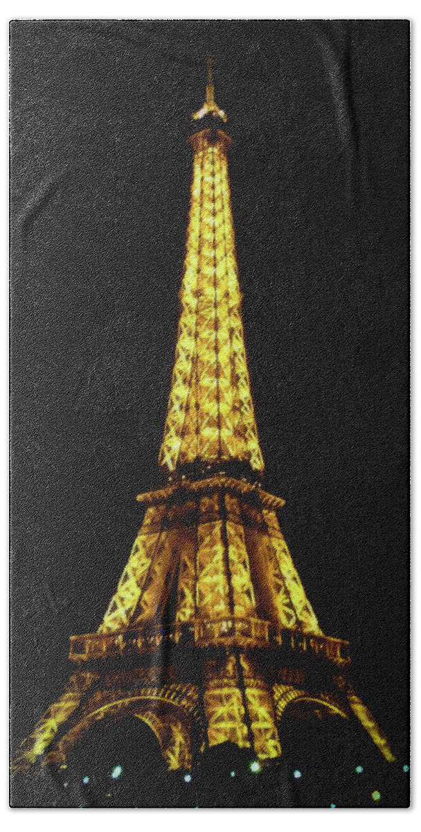 Eiffel Tower Beach Towel featuring the photograph Eiffel Tower by Athena Mckinzie