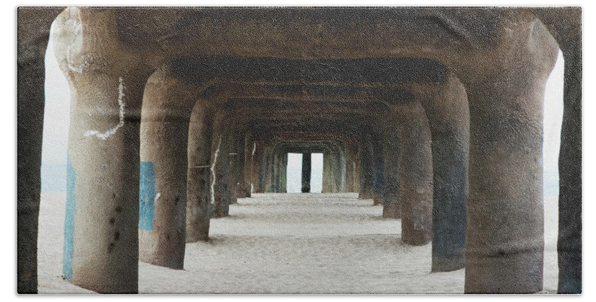 Pier Beach Towel featuring the photograph Elephant Legs by Lorraine Devon Wilke
