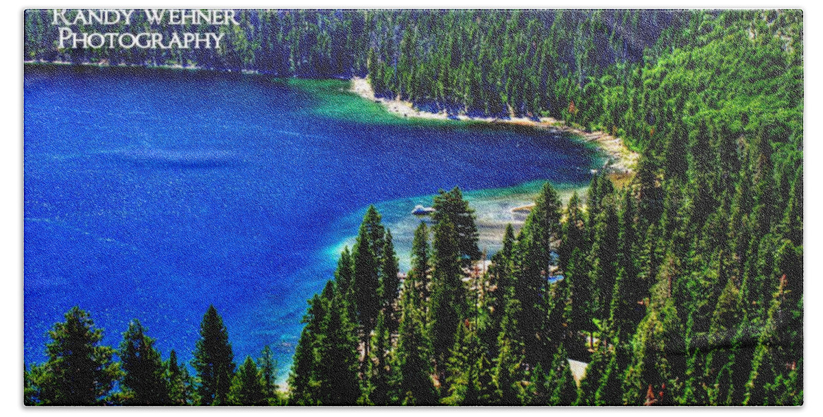 Emerald Bay Beach Towel featuring the photograph Emerald Beauty by Randy Wehner