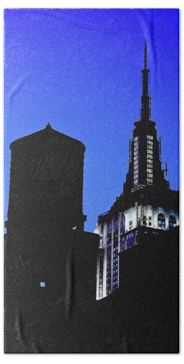  Beach Sheet featuring the photograph Empire State Building by Mark Alesse