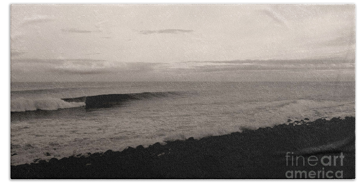 Surf Pictures Beach Sheet featuring the photograph Empty Waves at Dawn by Julian Wicksteed