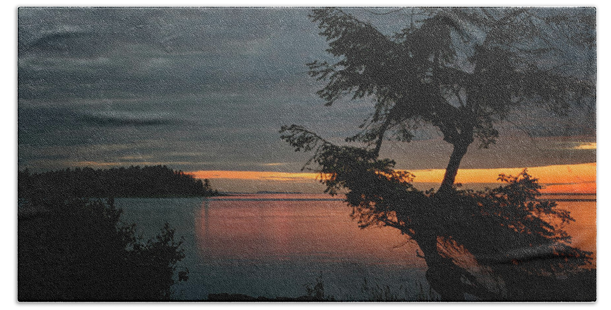 Madrona Point Beach Towel featuring the photograph End of the Trail by Randy Hall