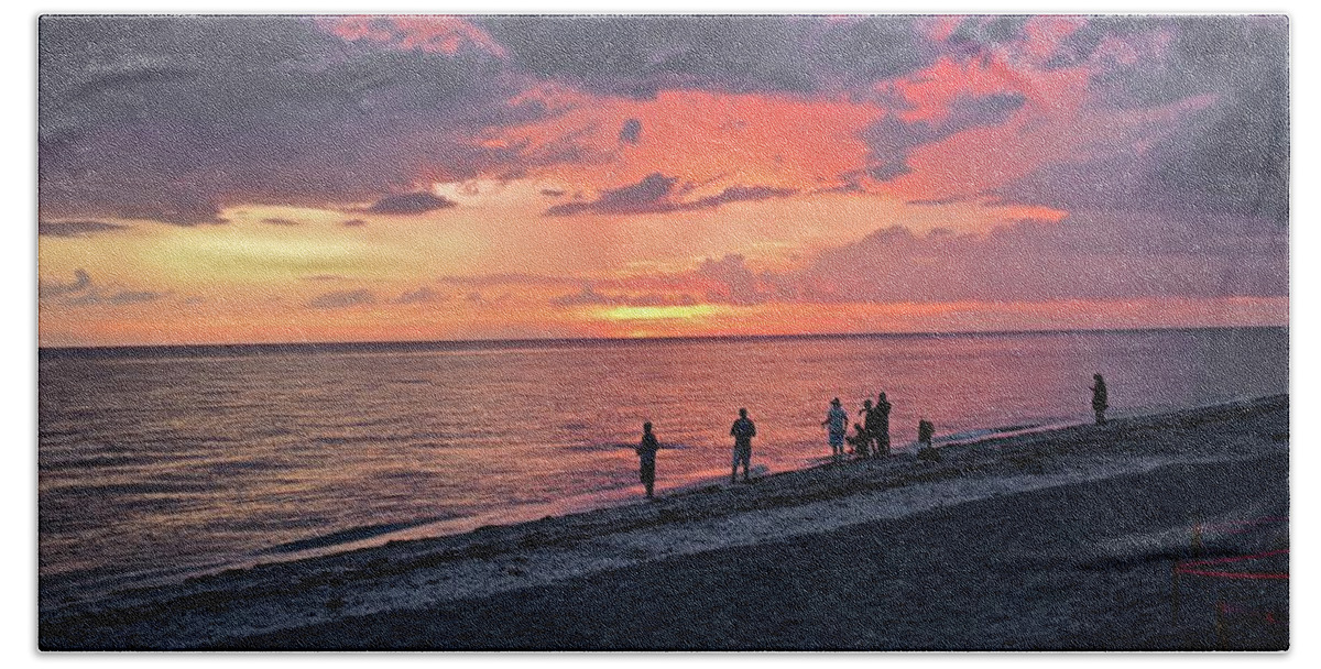 Sunset Beach Sheet featuring the photograph Epic Sunset by Carol Bradley
