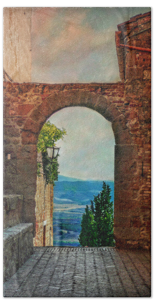 Italy Beach Sheet featuring the photograph Etruscan Arch by Hanny Heim