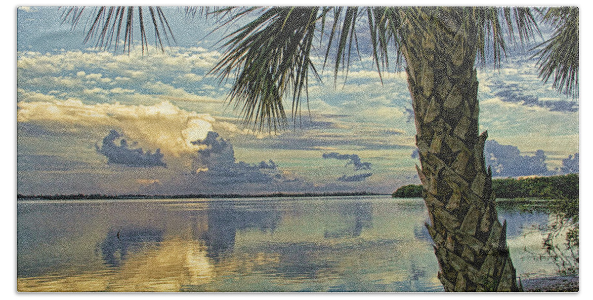 Beach Beach Towel featuring the photograph Evening Clouds by HH Photography by HH Photography of Florida