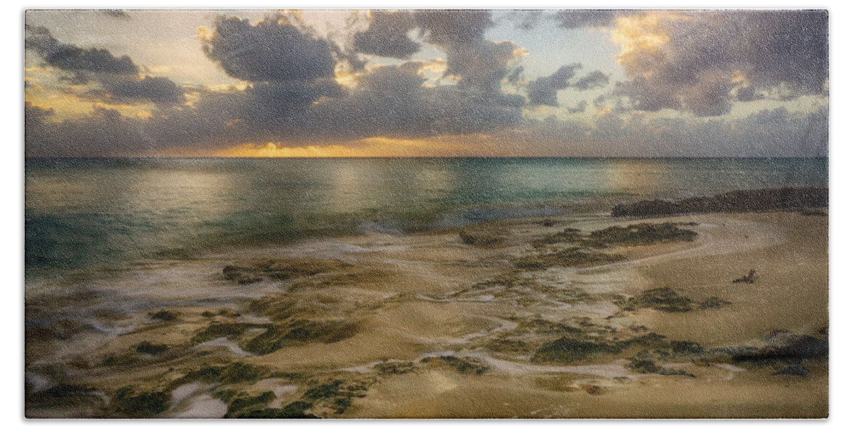 Pristine Beach Towel featuring the photograph Evening Descends by Amanda Jones