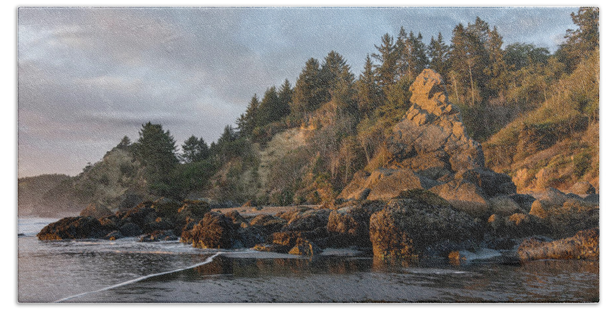 Evening Beach Sheet featuring the photograph Evening on the Beach by Greg Nyquist