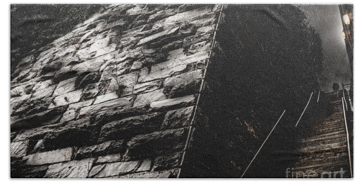 Exorcist Beach Towel featuring the photograph Exorcist Steps by Jonas Luis