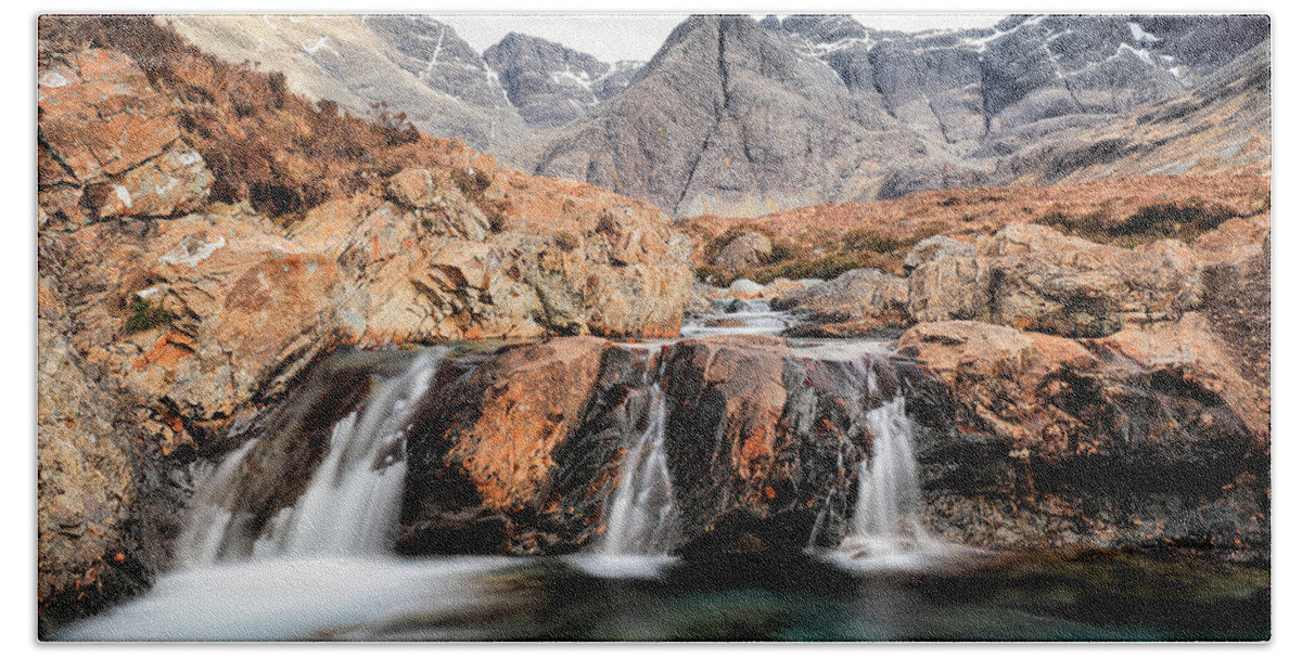 Fairy Pools Beach Towel featuring the photograph Fairy Pools by Grant Glendinning