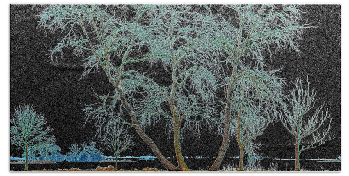 Elfhoevenplas Beach Towel featuring the digital art Fairy tree-1 by Casper Cammeraat
