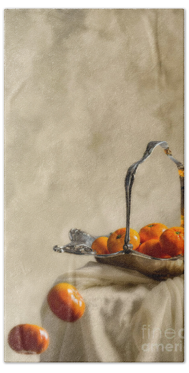 Antique Beach Towel featuring the photograph Falling Oranges by Amanda Elwell