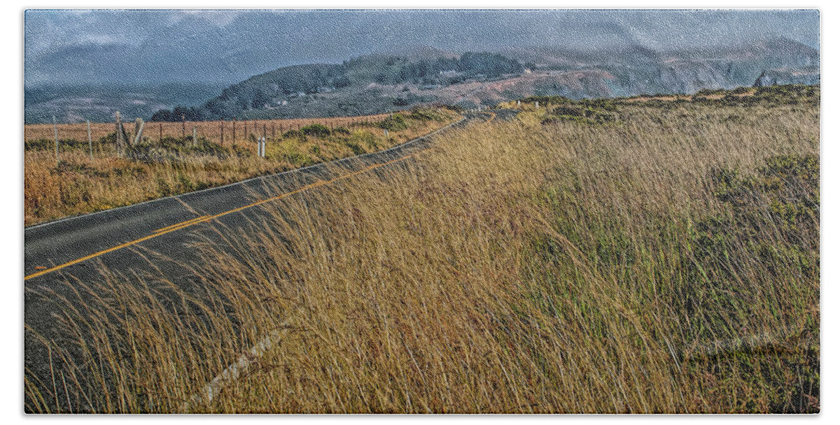 Highway 1 Beach Towel featuring the photograph Famous Highway 1 by Alana Thrower
