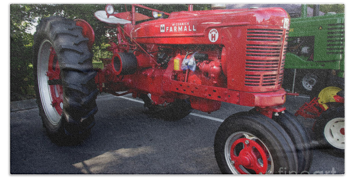 Tractor Beach Towel featuring the photograph Farmall H by Mike Eingle