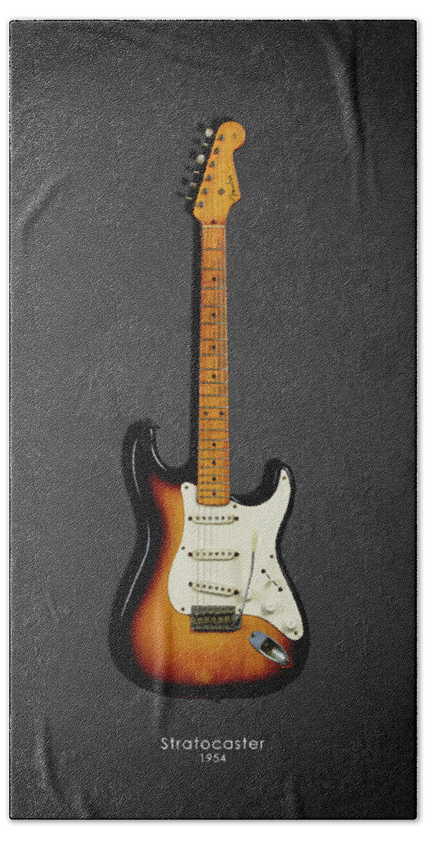 #faatoppicks Beach Towel featuring the photograph Fender Stratocaster 54 by Mark Rogan