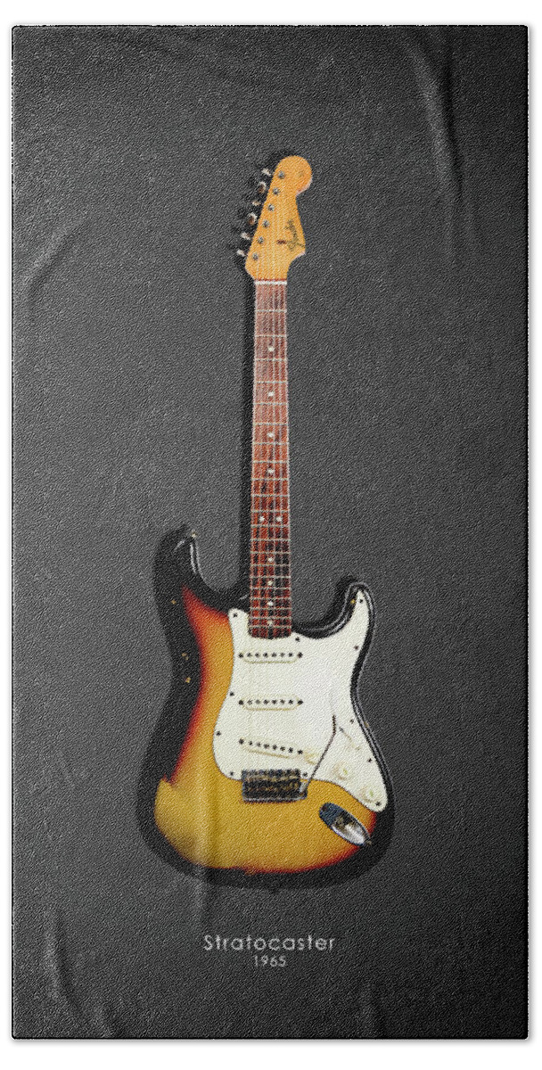 Fender Stratocaster Beach Towel featuring the photograph Fender Stratocaster 65 by Mark Rogan
