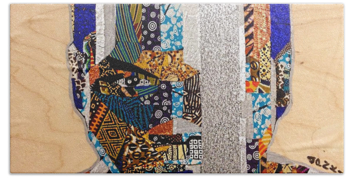 Sci-fi Beach Towel featuring the tapestry - textile Finn Star Wars Awakens Afrofuturist by Apanaki Temitayo M