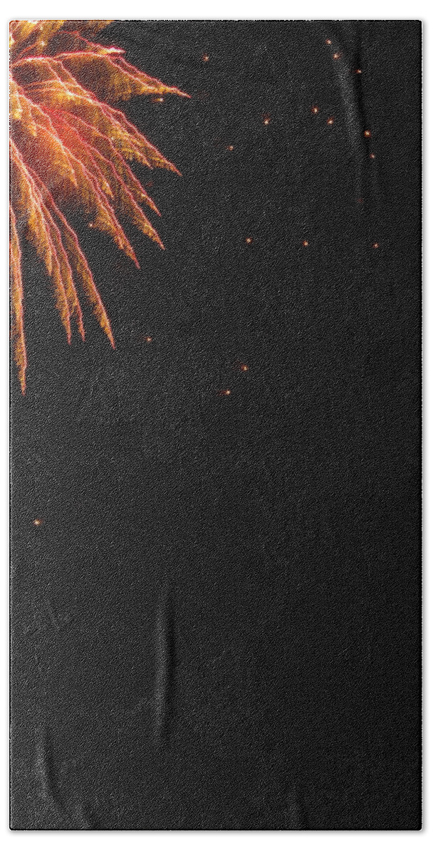 Fireworks Beach Towel featuring the photograph FireWorks by Bridgette Gomes