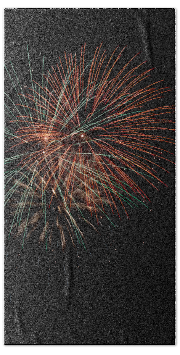 Fireworks Beach Towel featuring the photograph Fireworks by Christopher Holmes