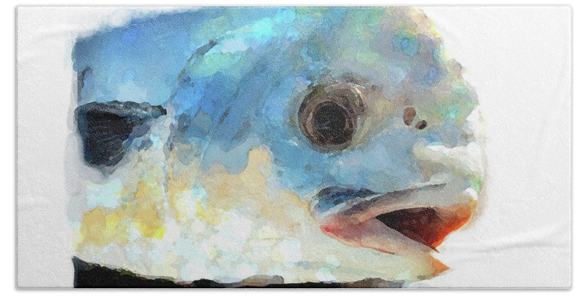 Fish Beach Sheet featuring the digital art Fish 2 by Brenda Leedy