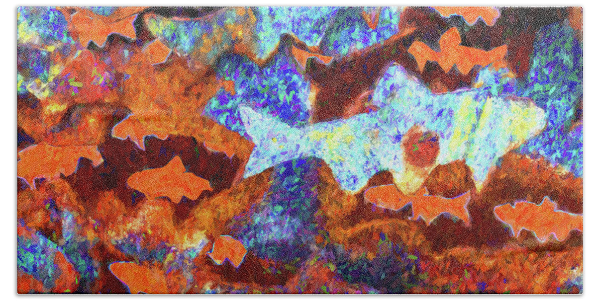 Burlington Vermont Beach Towel featuring the photograph Fish Abstract by Tom Singleton