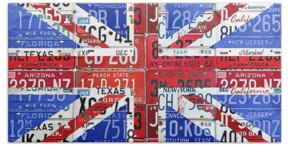 Great Britain vintage license plate 